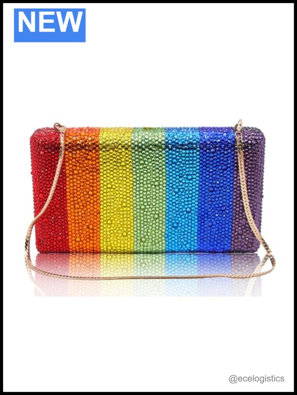 Crystal Evening Clutch Bag Wedding Party Rhinestone Stone Handbag
